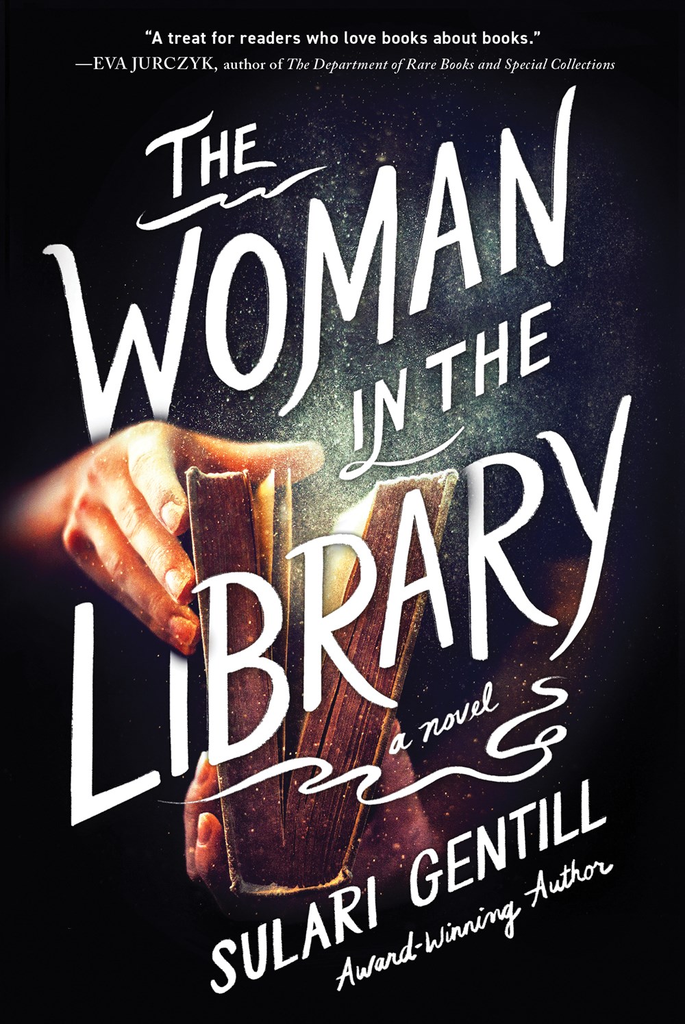 Graphic image of the book cover for The Woman in the Library