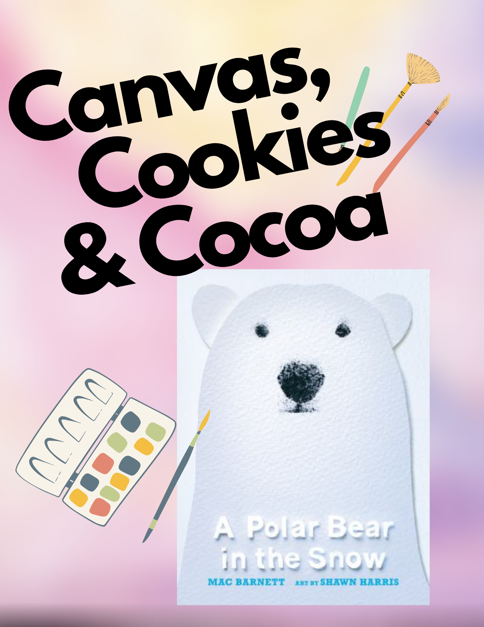 Canvas Cookies and cocoa