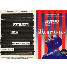 Guantánamo Diary book cover and movie cover side by side
