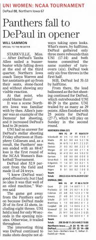 Panthers fall to DePaul