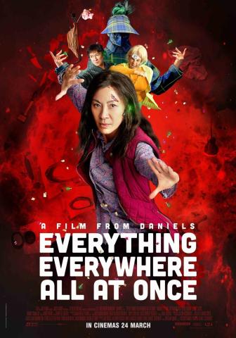Graphic image of the poster for Everything Everywhere All at Once