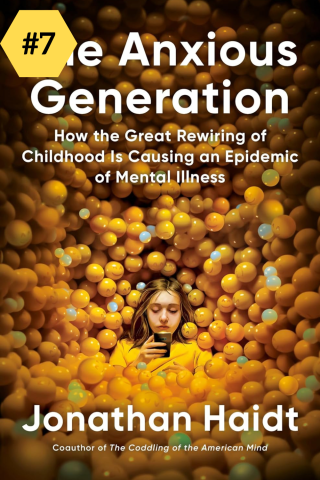 The Cover for The Anxious Generation by Jonathan Haidt