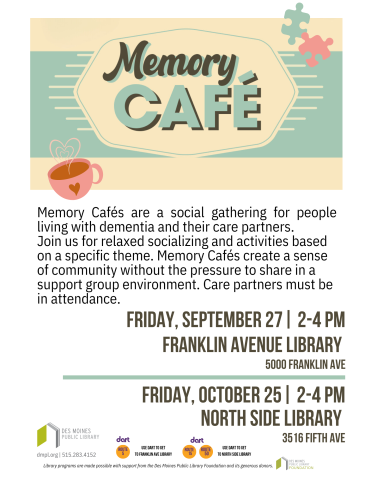 An image of the promotional poster for Memory Café. 