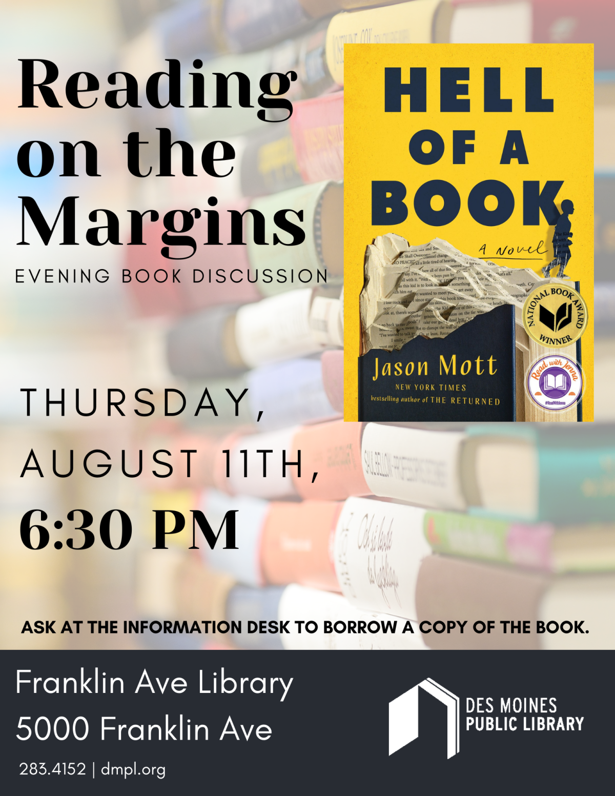 An image of the promotional poster for Reading on the Margins.