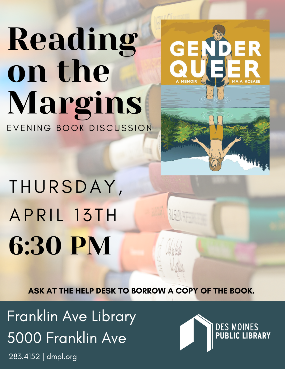 An image of the promotional poster for Reading on the Margins.