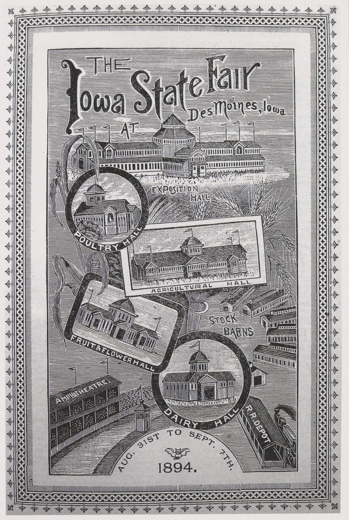 historical poster from the Iowa State Fair