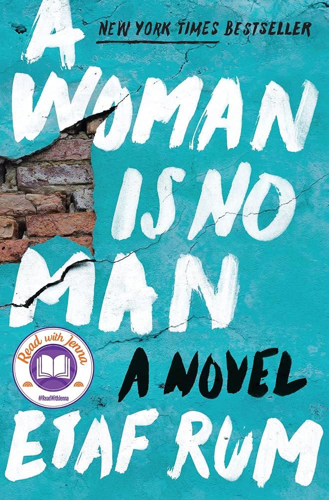 Graphic image of the book cover for A Woman Is No Man