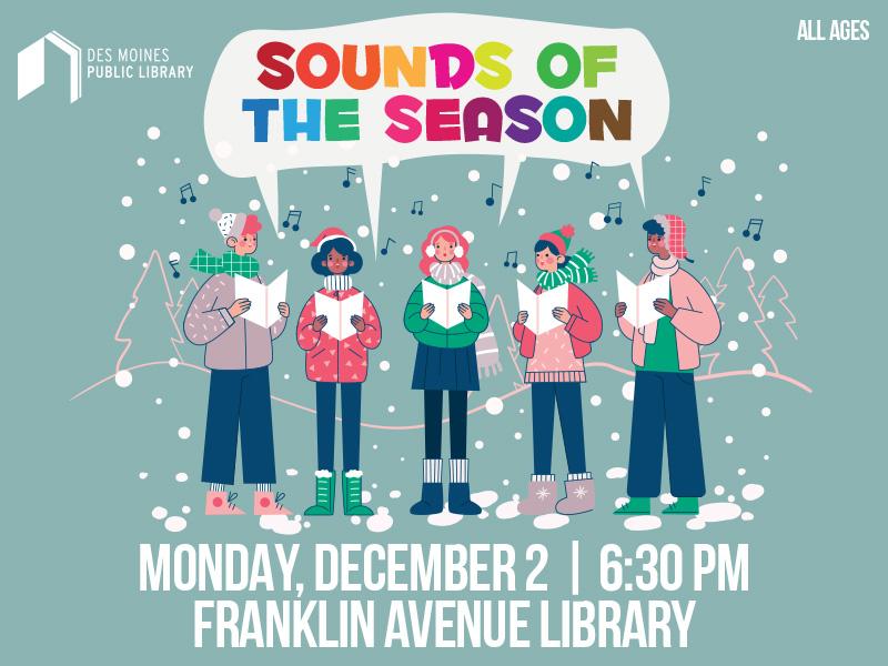 Graphic image of the slide for Sounds of the Season