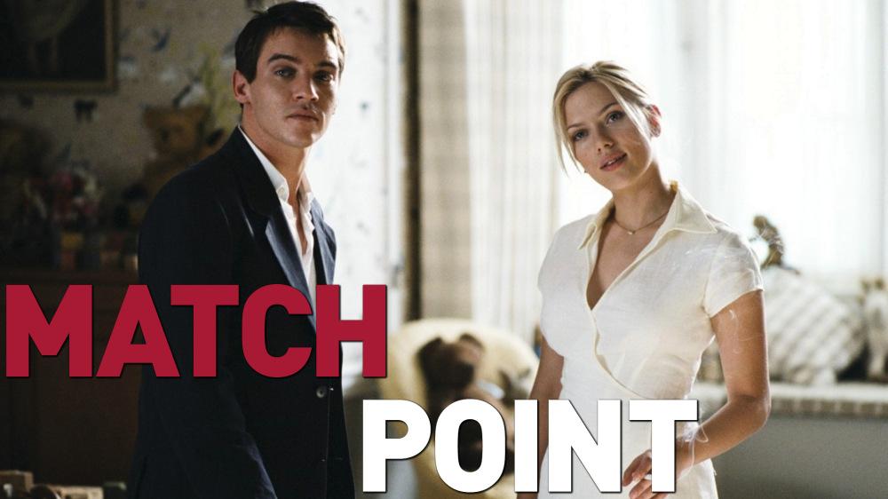 Graphic image of a movie poster for Match Point